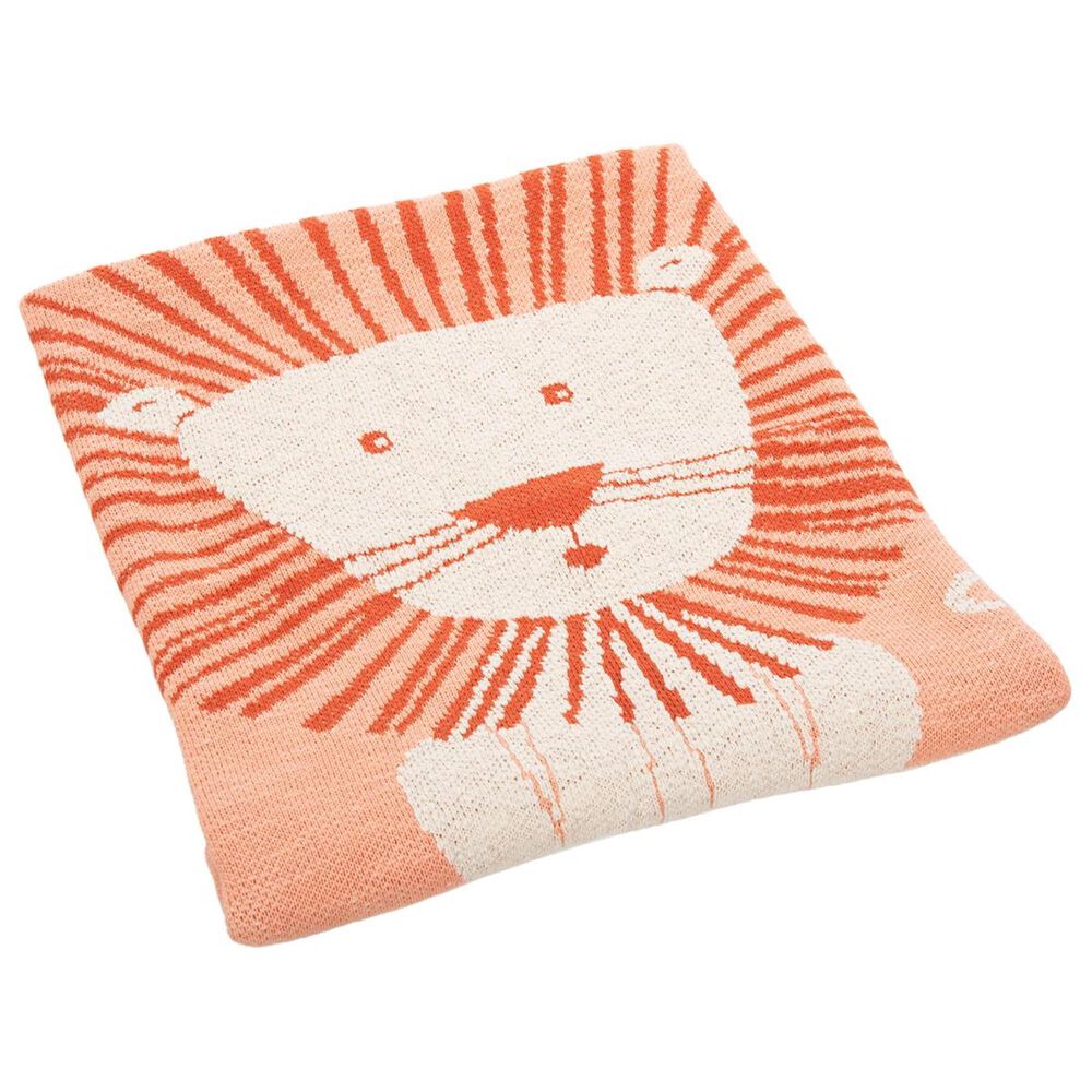 Safavieh Dandy Lion Throw in Orange/Natural, , large