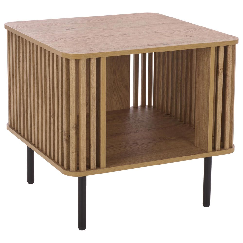 Safavieh Kiyoshi End Table in Oak and Black, , large