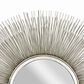 Maple and Jade 29" Round Wall Mirror in Distressed Silver, , large