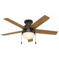Hunter Anslee Low Profile 46" Ceiling Fan with LED Lights in Premier Bronze, , large