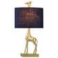 Flair Industries Poly Giraffe Table Lamp in Gold, , large