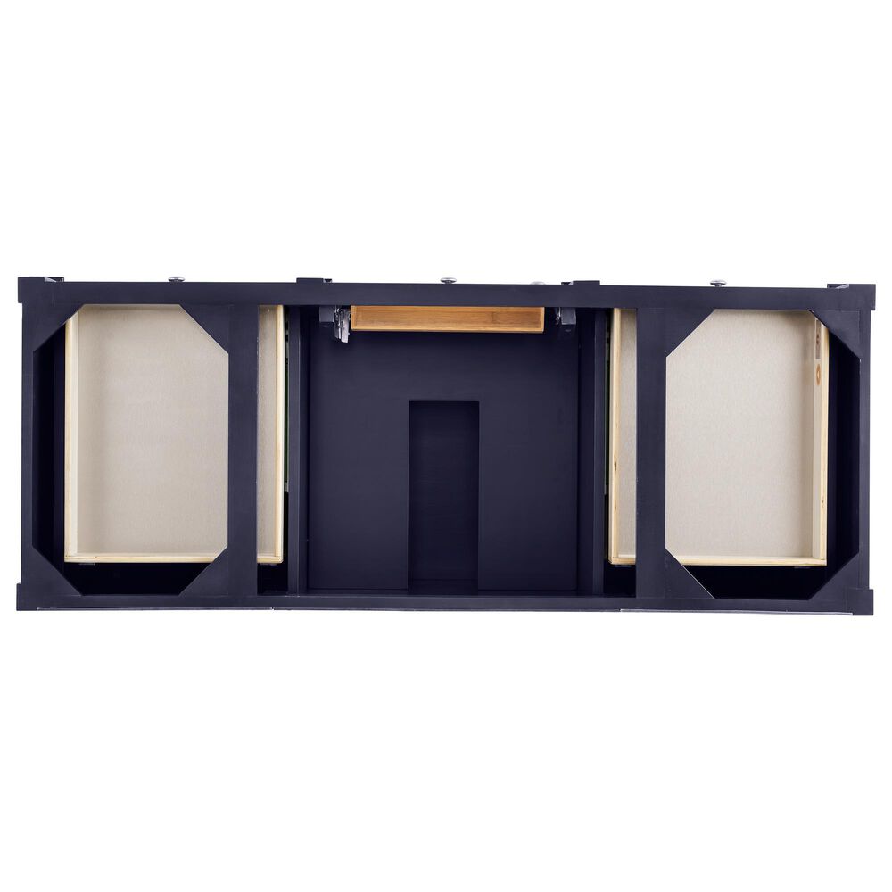 James Martin Vanities Brittany 60" Single Bathroom Vanity in Victory Blue with 3 cm Eternal Jasmine Pearl Silestone Top, Rectangular Sink and FreePower Wireless Charger, , large