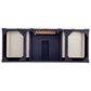 James Martin Vanities Brittany 60" Single Bathroom Vanity in Victory Blue with 3 cm Eternal Jasmine Pearl Silestone Top, Rectangular Sink and FreePower Wireless Charger, , large