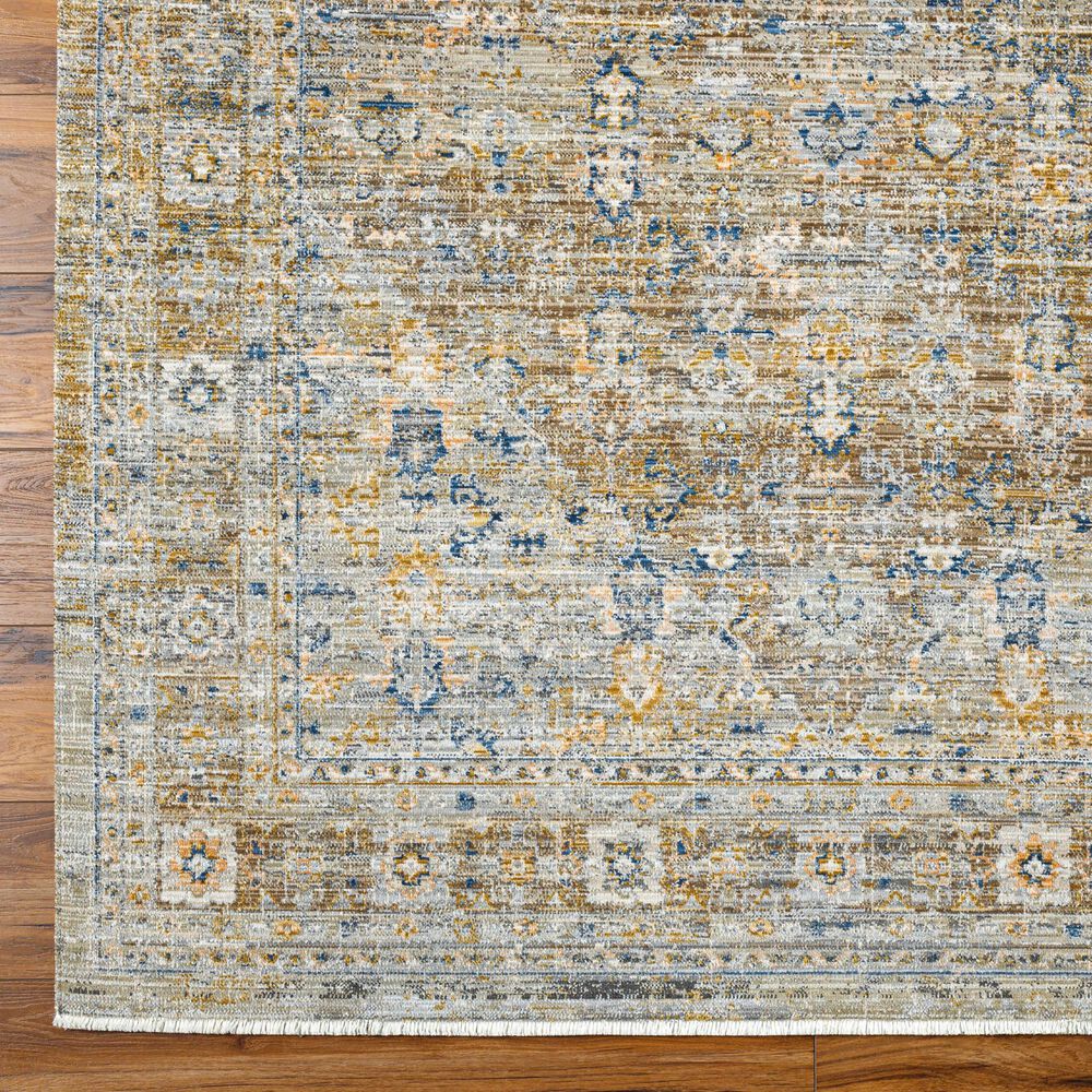 Surya Ren Taupe, Charcoal, Gray, Dark Brown and Medium Brown 2&#39;7&quot; x 7&#39;3&quot; Runner, , large