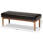 Baxton Studio Arvid Bench in Walnut Brown, , large