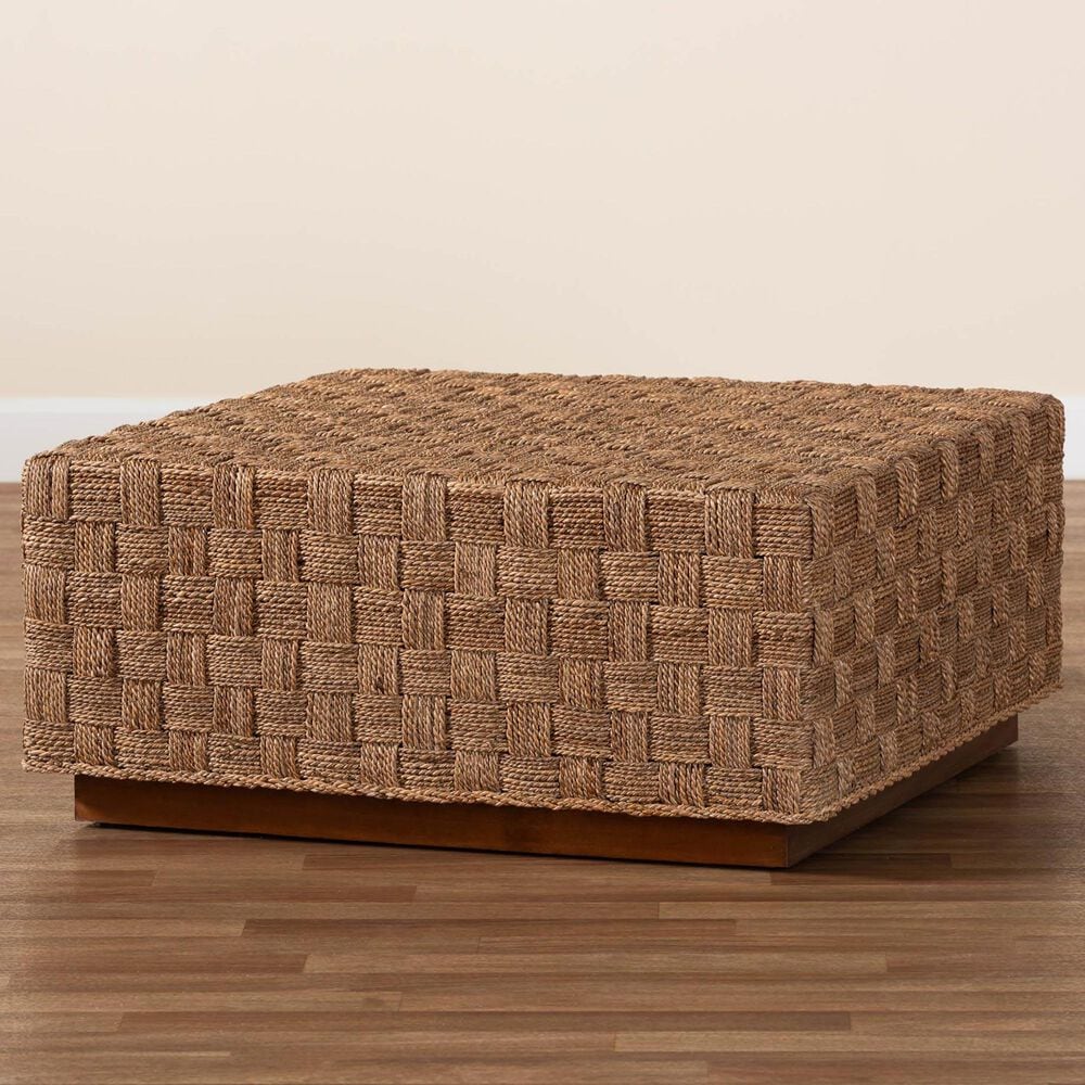 Baxton Studio Karina Coffee Table in Natural and Light Brown, , large