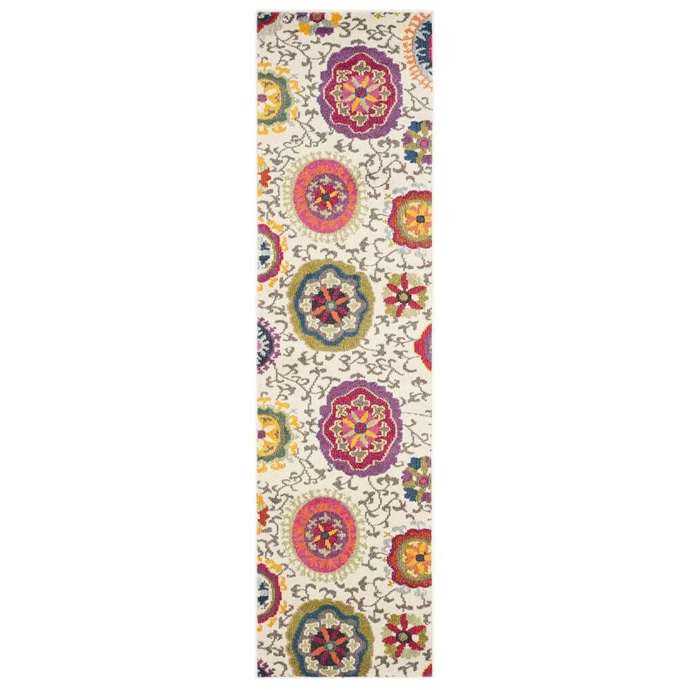Safavieh Monaco MNC233A-28 2&#39;2&quot; x 8&quot; Ivory/Multi Runner, , large