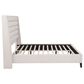 Pacific Landing Leslie Eastern King Upholstered Platform Bed in Beige, , large