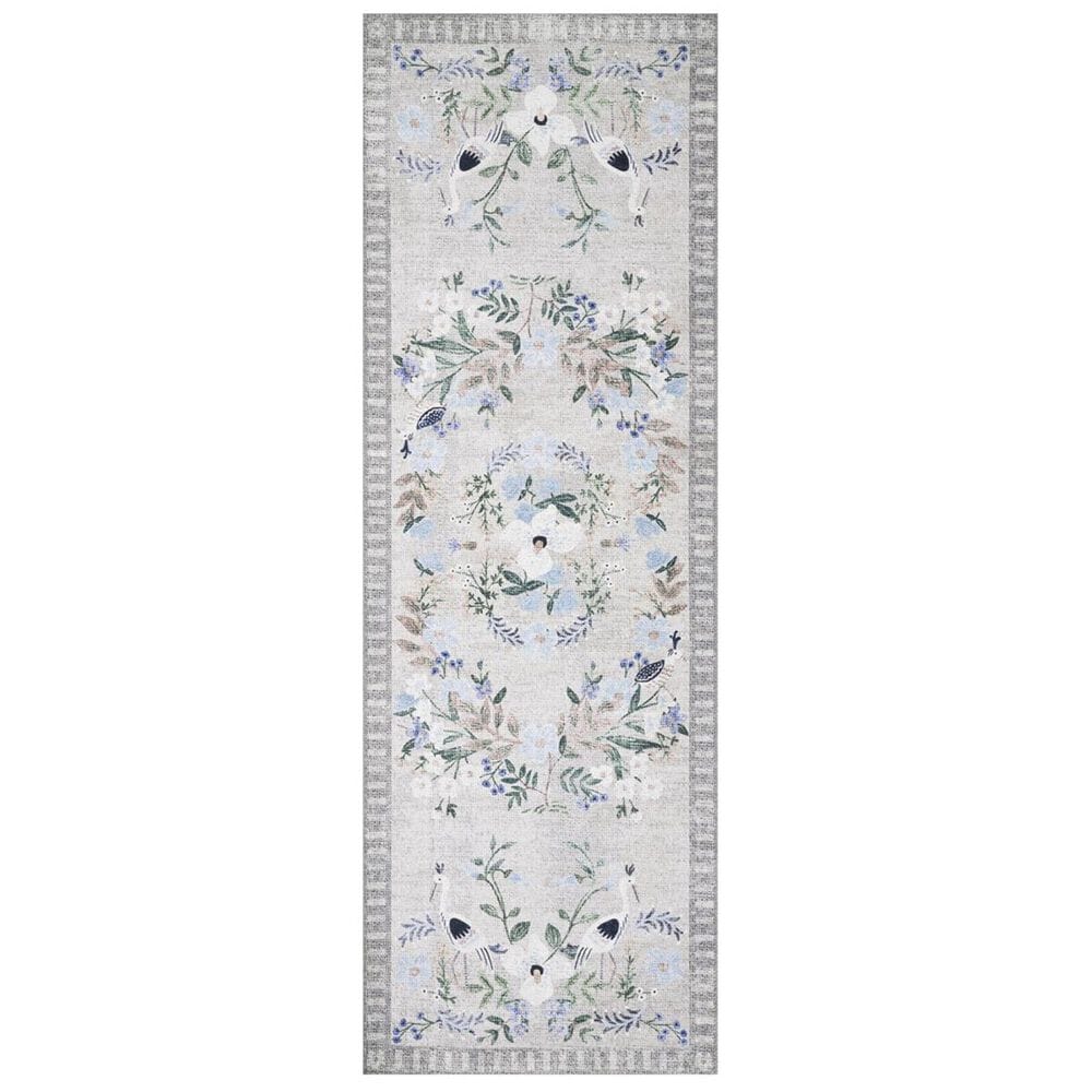 Rifle Paper Co. Palais PAL-03 2"3" x 3"9" Stone and Grey Scatter Rug, , large