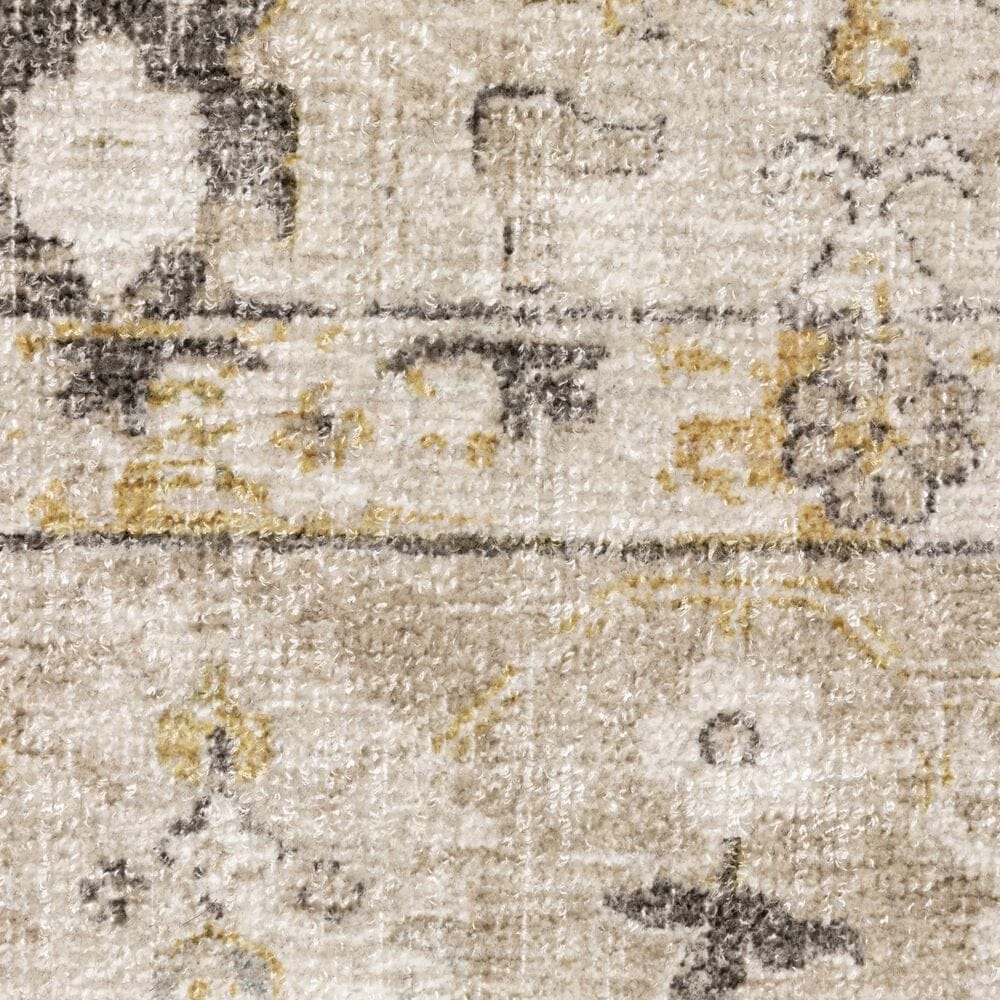Oriental Weavers Windham Beige and Gold 6&#39; x 9&#39; Area Rug, , large