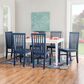 Linon Home Decor Percival Side Chair in Navy Blue (Set of 2), , large