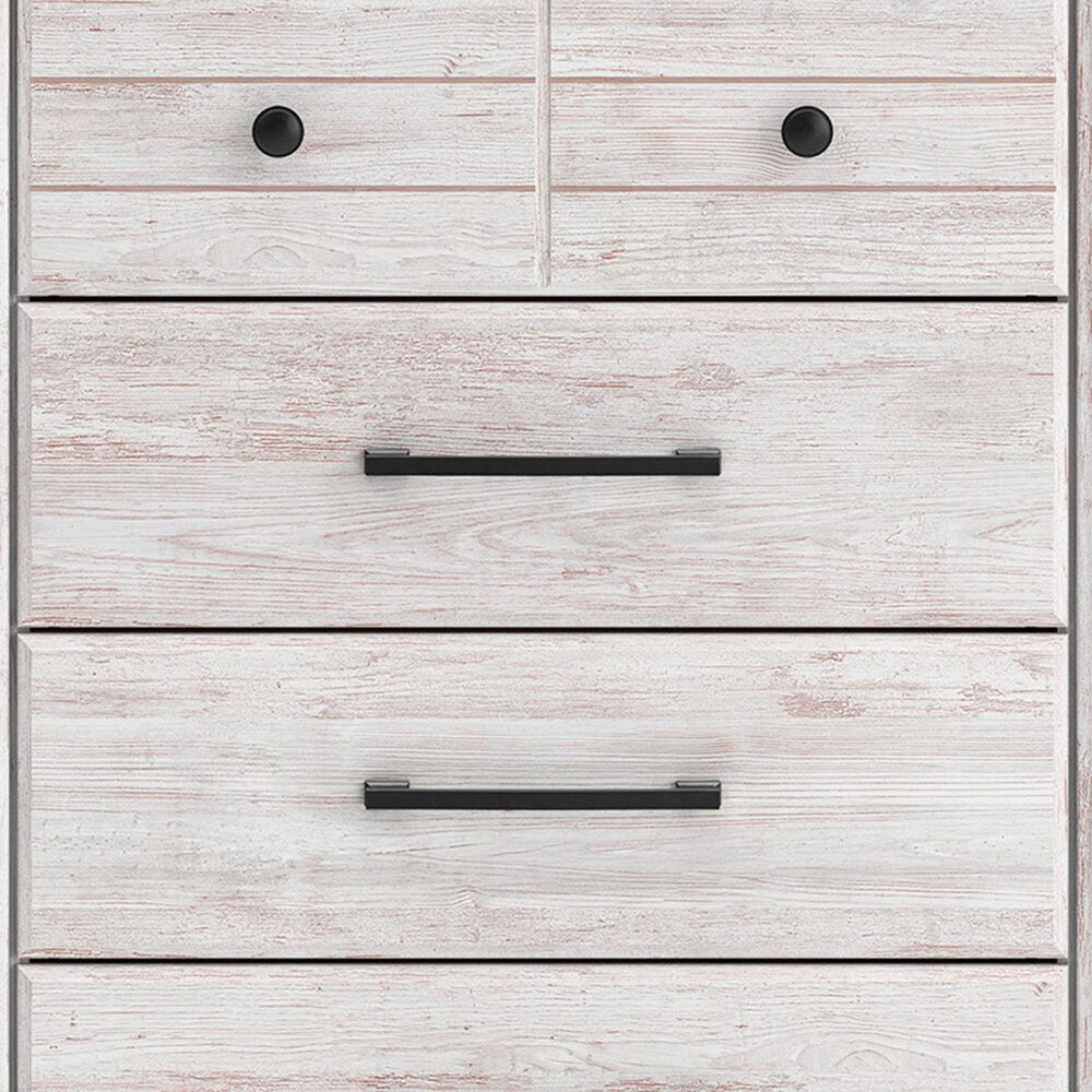 Ashley Makidern 5 Drawer Chest in Whitewash, , large