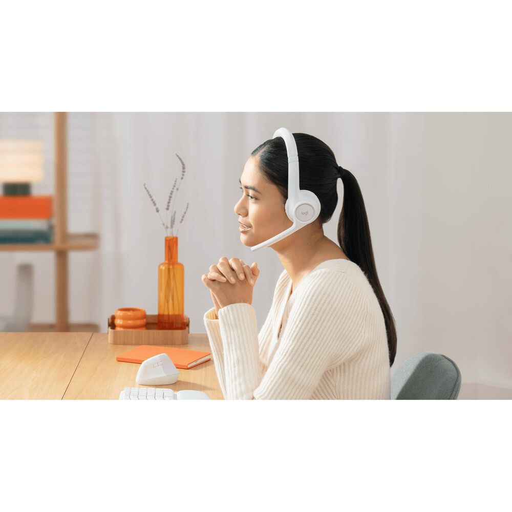 Logitech Zone 300 Wireless Bluetooth Headset in Off White, , large