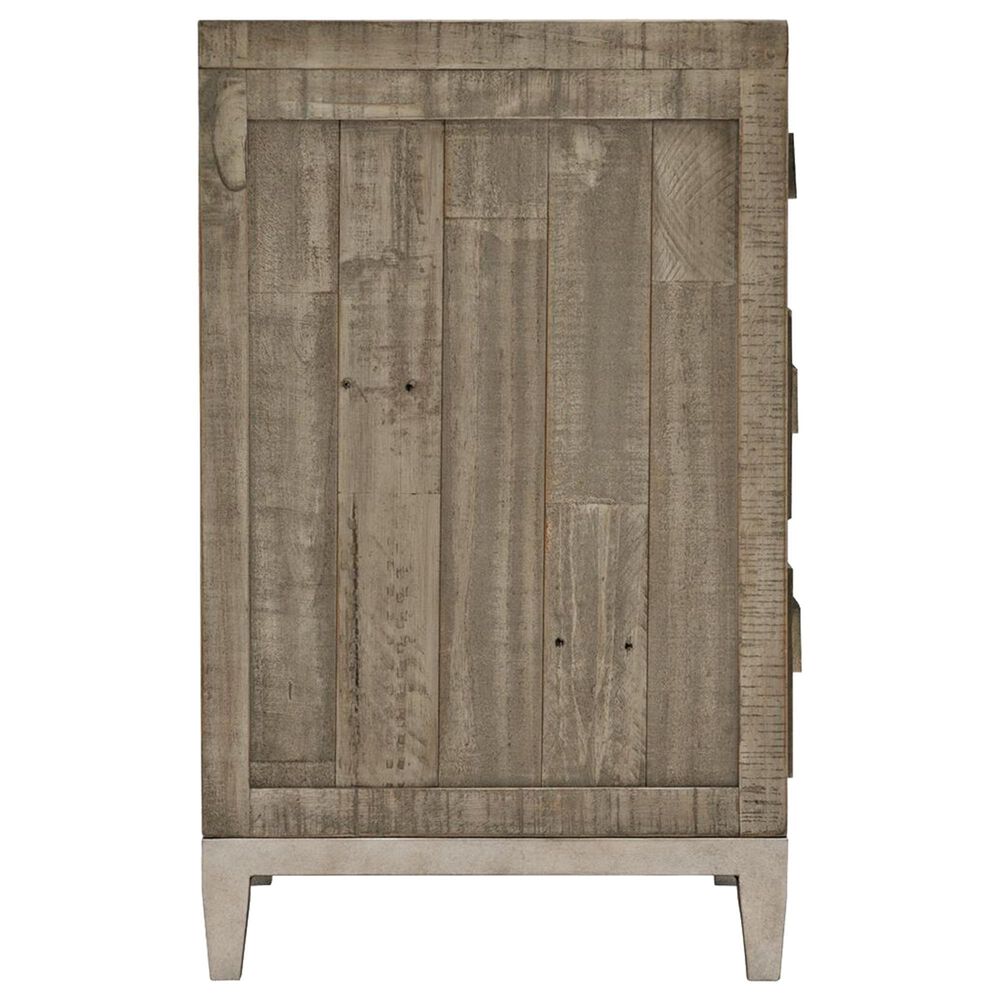 Bernhardt Highland Park Shaw 3-Drawer Nightstand in Morel and Glazed Silver, , large