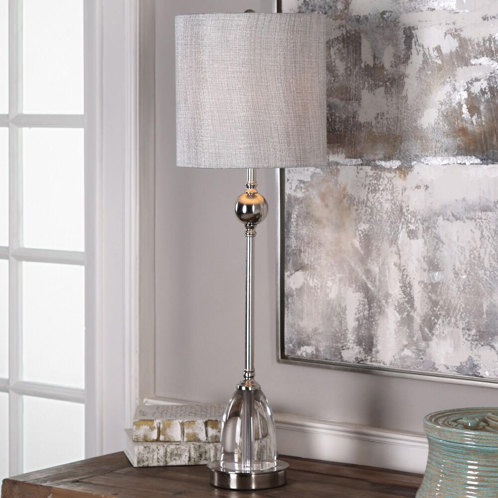 Uttermost Gallo Buffet Lamp in Polished Nickel, , large