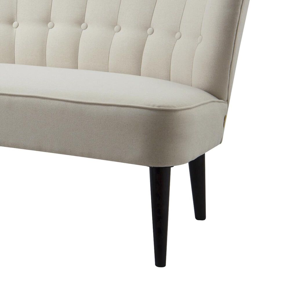 Jennifer Taylor Home Becca Channel and Button Tufted Settee in Sky
