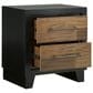 Ashley Kraeburn 2-Drawer Nightstand in Brown and Satin Black, , large
