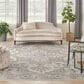 Nourison Astra Machine Washable 9" x 12" Silver and Grey Area Rug, , large
