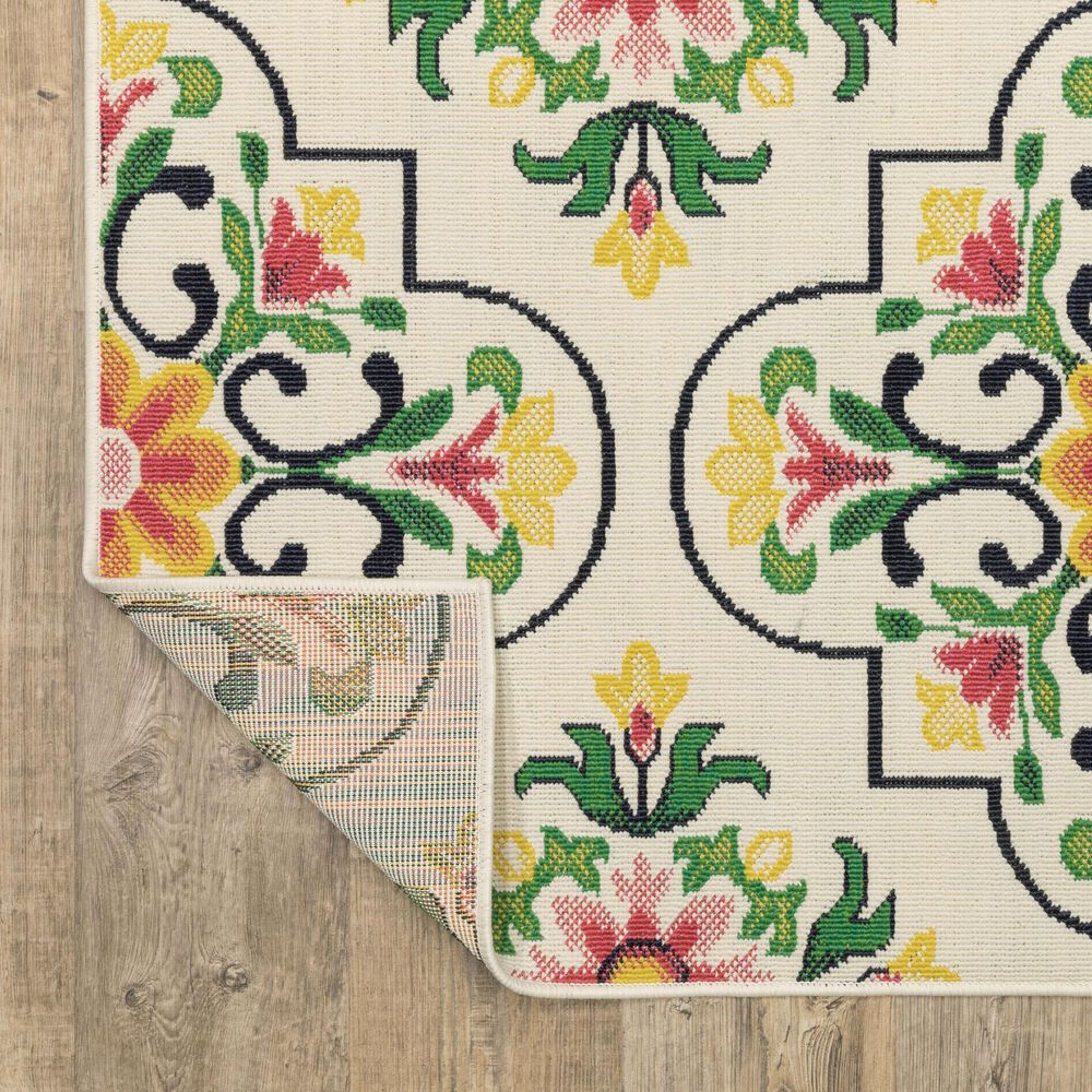 Oriental Weavers Havana HAV04 Ivory and Multicolor 3'3" x 5' Indoor/Outdoor Area Rug, , large