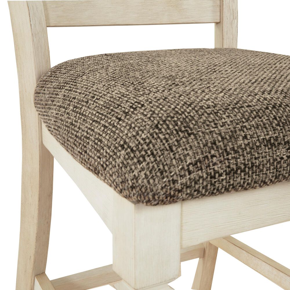 Signature Design by Ashley Bolanburg Upholstered Counter Stool in Antique White, , large