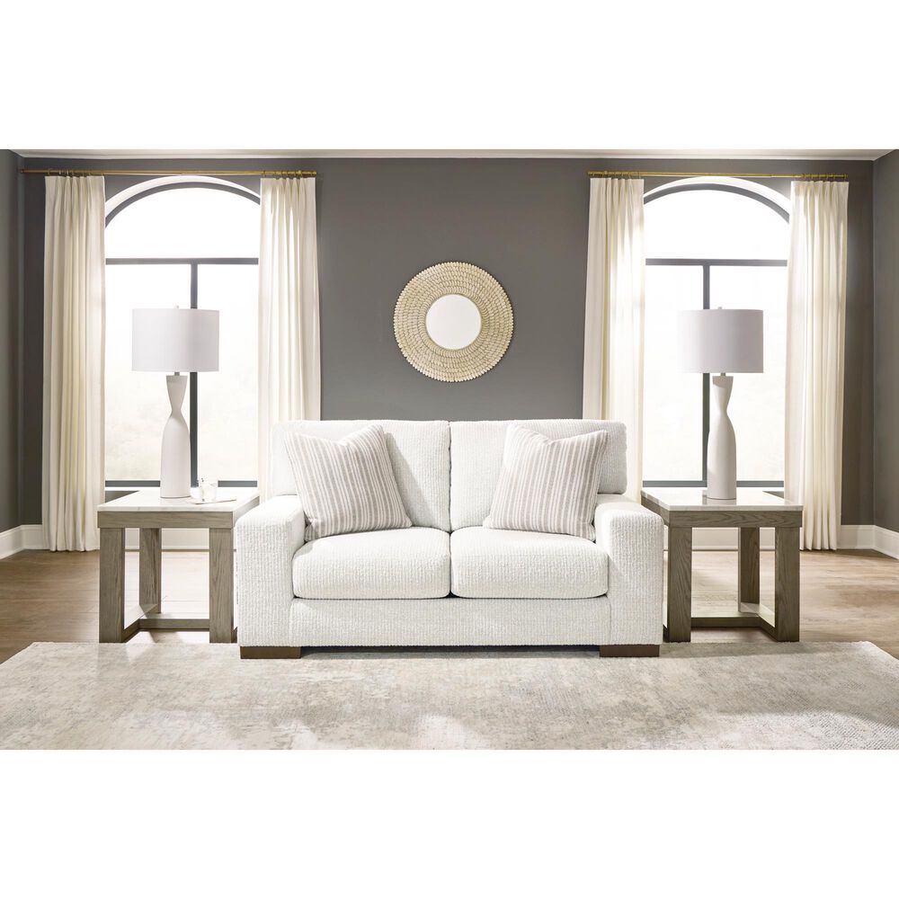 Ashley Hartside Stationary Loveseat in Frosted with Next-Gen Nuvella Performance Fabric, , large