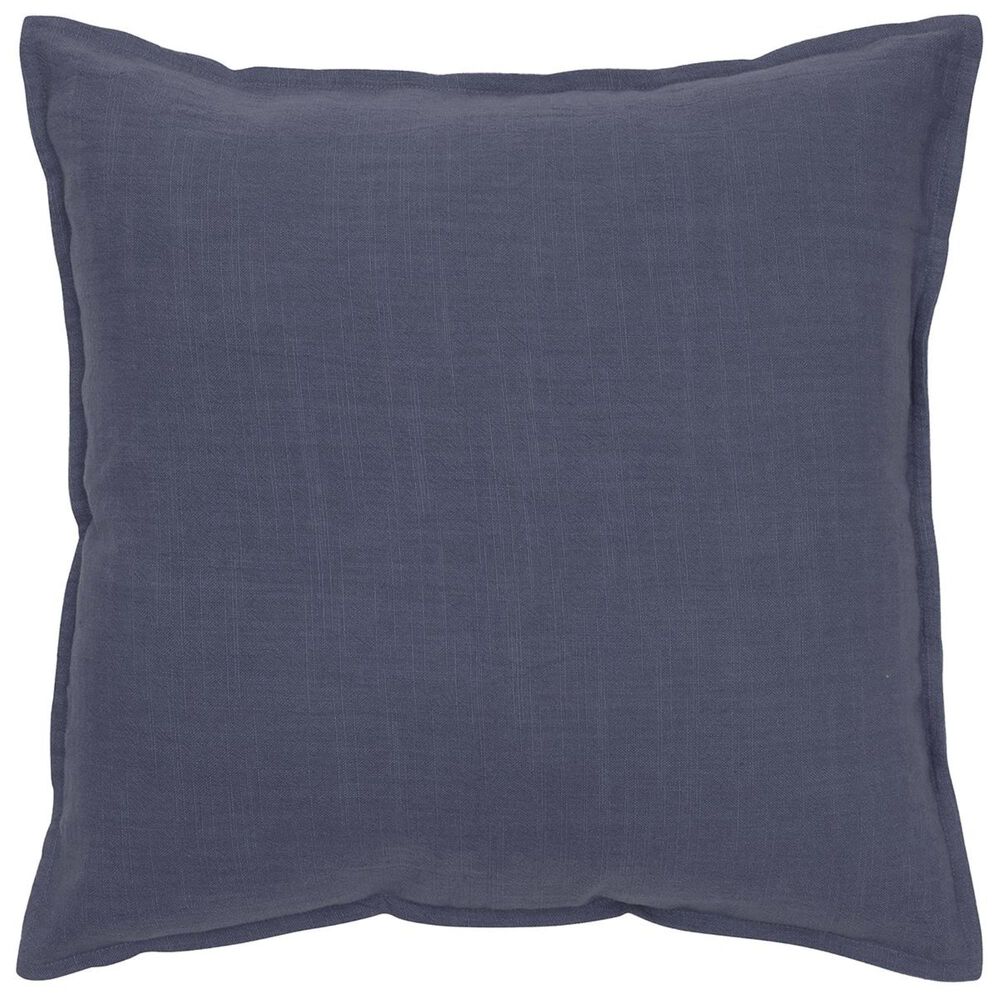 Rizzy Home 20" x 20" Pillow Cover in Solid Dark Blue, , large