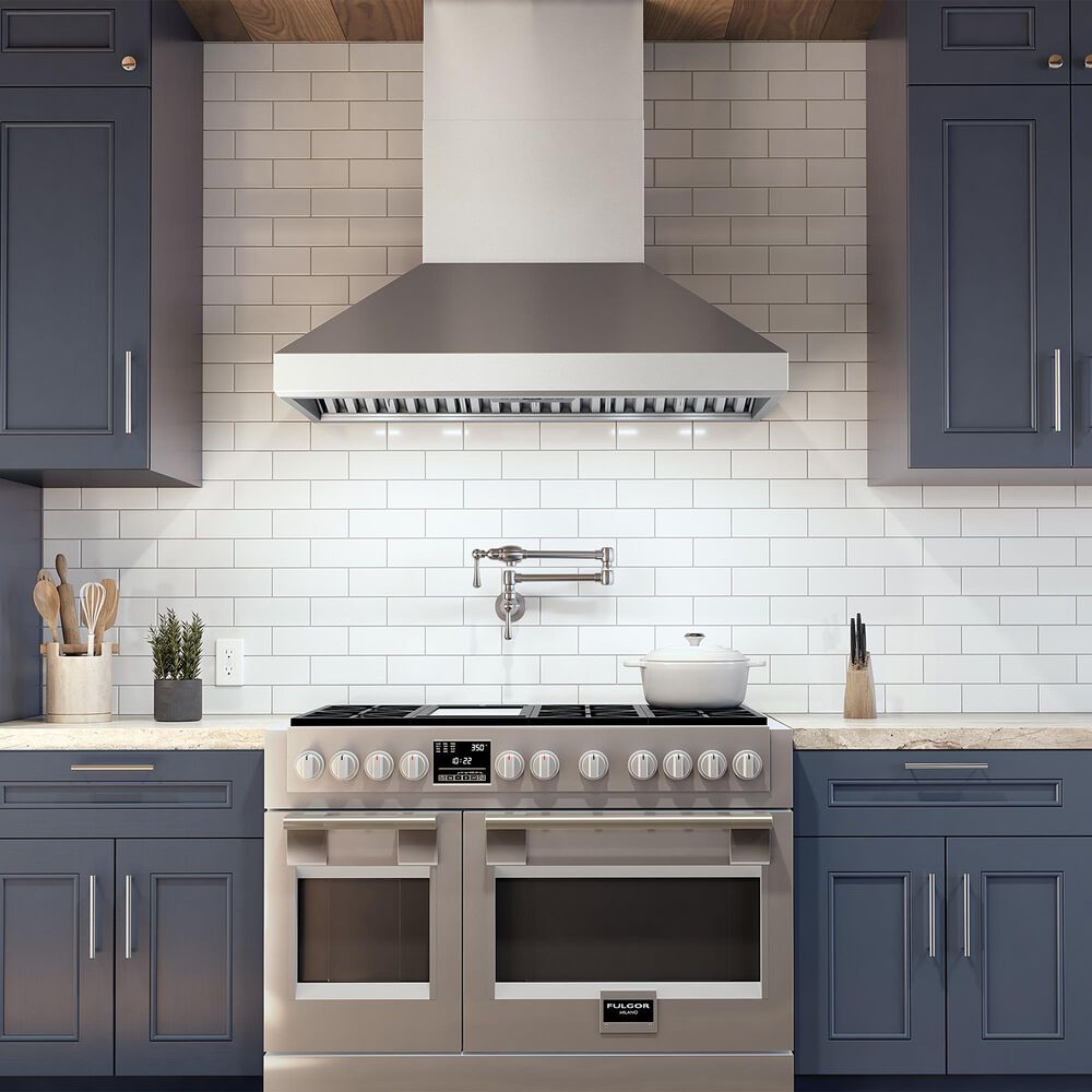 Zephyr Titan 48" Externally Vented Wall Range Hood with TruHue in Stainless Steel, , large