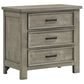 Mayberry Hill Sullivan 3-Drawer Nightstand in Drift Grey, , large