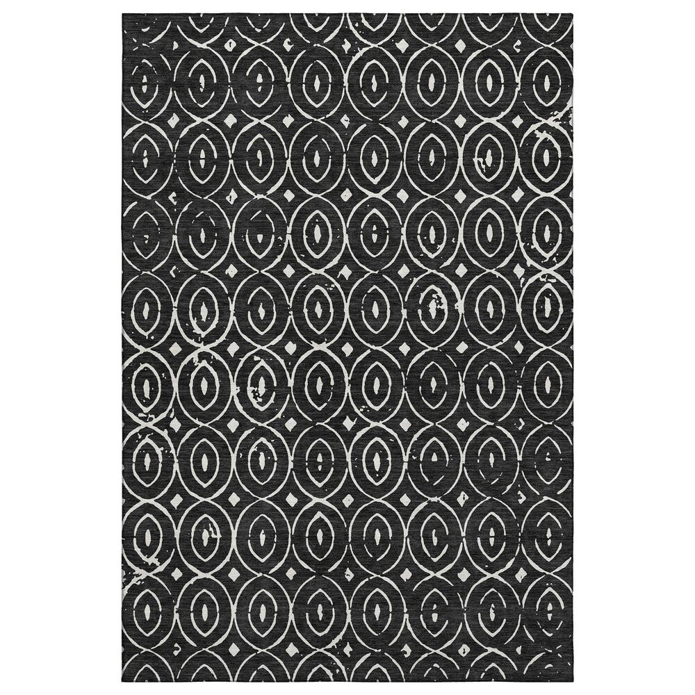 Dalyn Rug Company The Reserve TR12 Black 8" x 10" Indoor/Outdoor Area Rug, , large