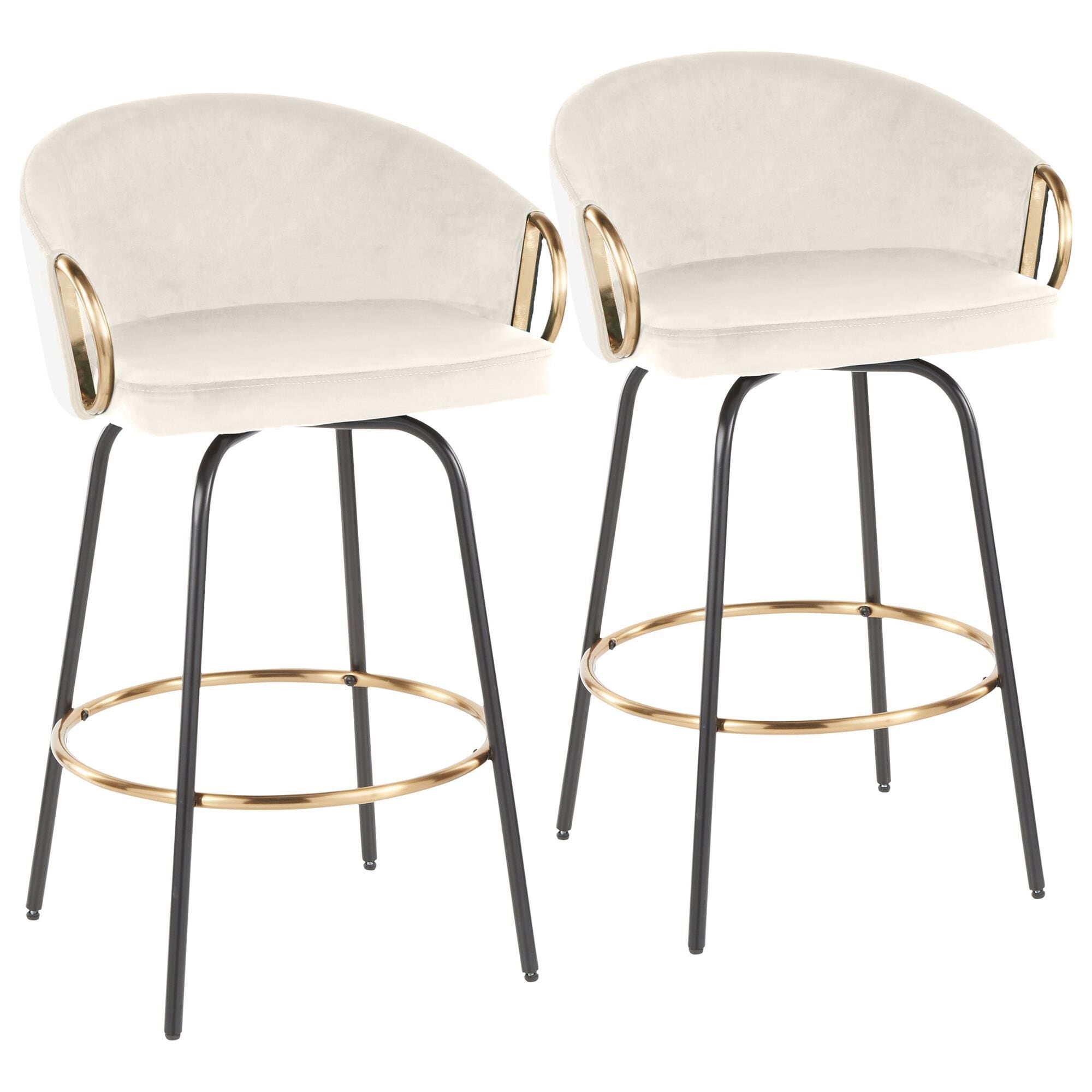 Cream colored counter stools discount