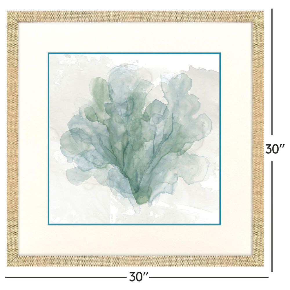 Paragon 30" Square Sea Coral II Wall Art in Blue, , large