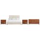 Bernhardt Brasea King Upholstered Panel Bed with Dresser and Two Nightstands in Lume, , large