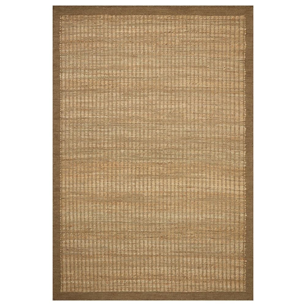 Amber Lewis x Loloi Lilah Natural and Bark 3"6" x 5"6" Area Rug, , large