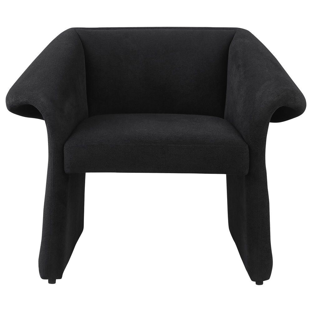 Coaster Ramsey Sloped Arm Chair in Black, , large
