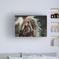 Timberlake Chief Of My Dreams 12" x 19" Canvas Art in Black/Tan/Green, , large