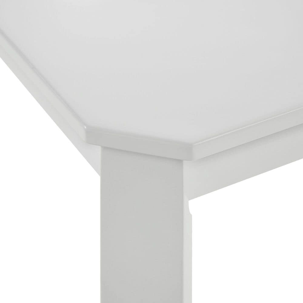 Mayberry Hill Travis 5-Piece Youth Table and Chair Set in White, , large