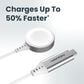 Ventev Ultrafast Wireless Charger for Apple Watch in White, , large
