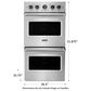 Viking Range 27" Electric Double Premiere Oven in Stainless Steel, , large