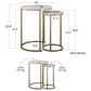 DHP Amelia Nesting Tables in White Marble, , large