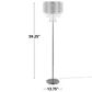 LumiSource Droplets Sleek Floor Lamp in Chrome, , large