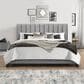 Richlands Furniture Crestone King Upholstered Platform Bed in Gray, , large