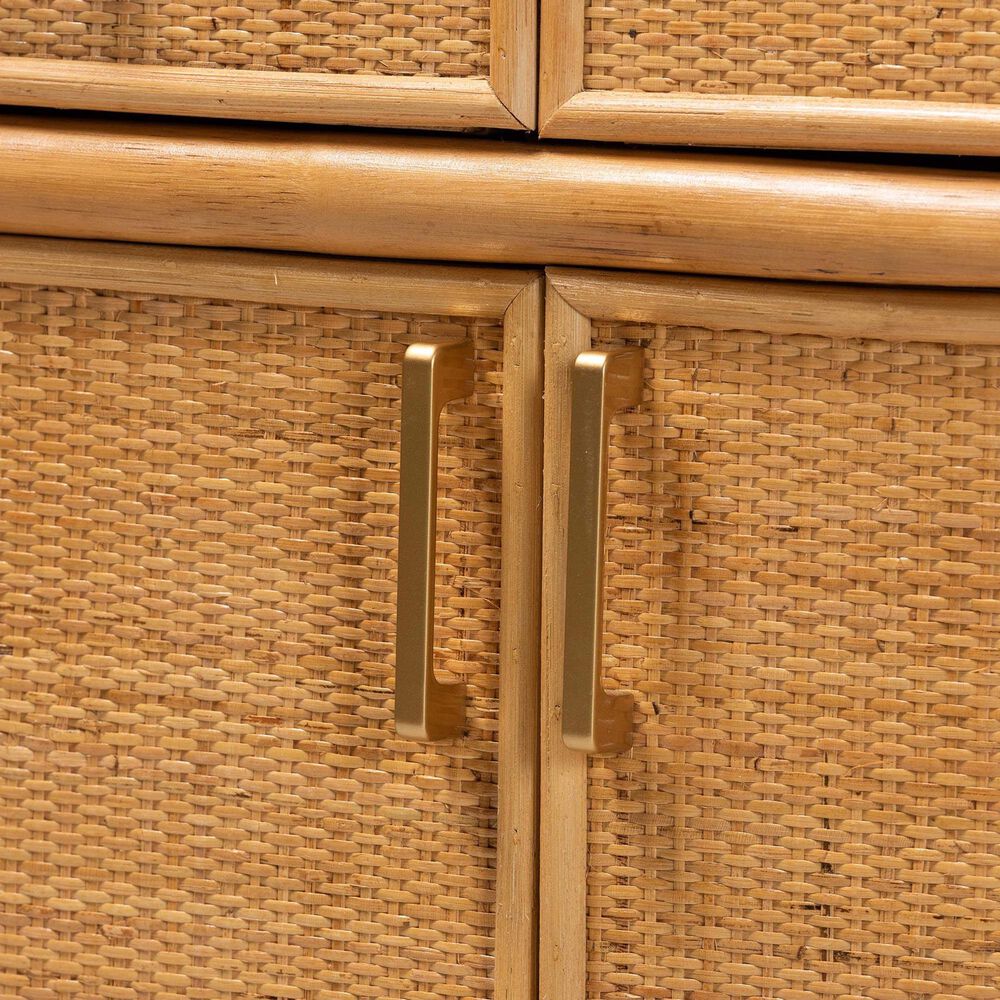 Baxton Studio Mairen 2-Drawer Storage Cabinet in Light Honey, , large