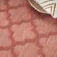 Nourison Easy Care 4" x 6" Coral and Orange Indoor/Outdoor Area Rug, , large