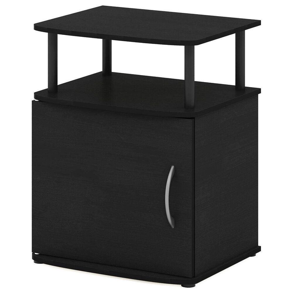 HOMLUX End Table with Open Shelf in Black, , large