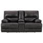 Ashley Mountainous Power Reclining Loveseat with Adjustable Headrest in Eclipse, , large