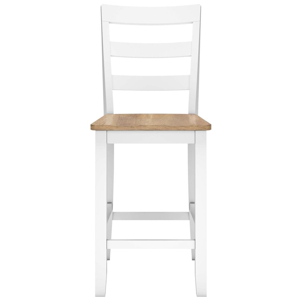 Ashley Gesthaven 5-Piece Counter Height Dining Set in Natural and White, , large