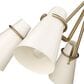 Golden Lighting Reeva 5-Light Chandelier with White Shade in Modern Brass, , large