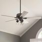Hunter Hartland 52" Clear Seeded Ceiling Fan with LED Lights in Noble Bronze, , large