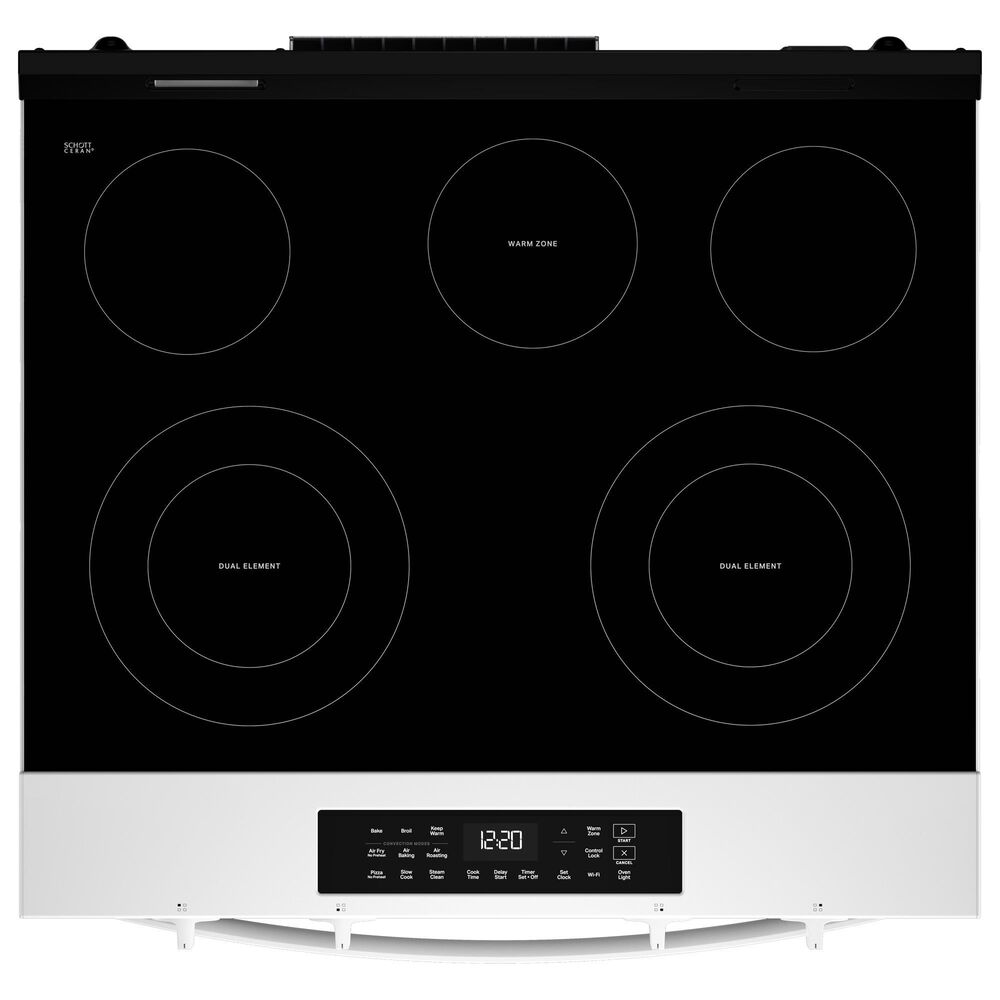 Whirlpool 30" Electric Smart Range in White, , large