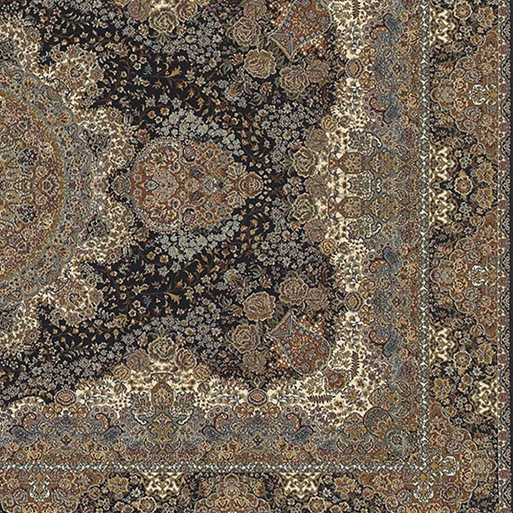Oriental Weavers Masterpiece 5501K 2&#39;3&quot; x 10&#39; Black Runner, , large